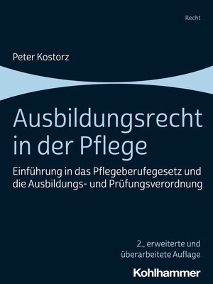 cover image of Ausbildungsrecht in der Pflege